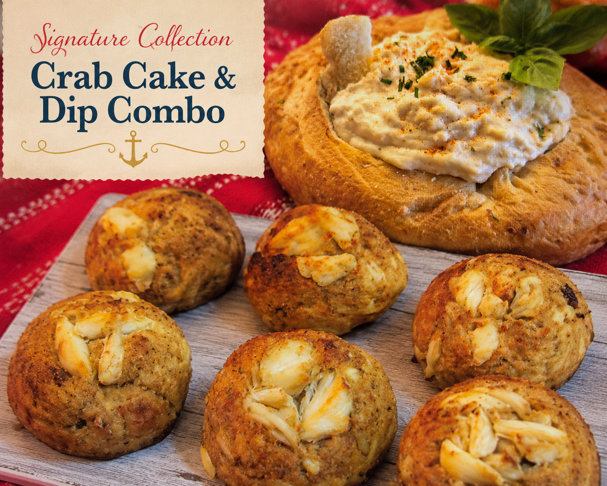 Signature Collection Crab Cake & Dip Combo